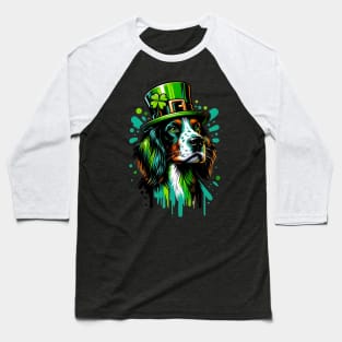 Small Munsterlander Pointer Celebrates St Patrick's Day Baseball T-Shirt